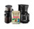 Tchibo Filterkaffeemaschine »Let's Brew«, schwarz (inkl. elektrischer Kaffeemühle und 500 g Beste Bohne Colombia Edition)