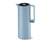 Kanne: blau<br>Deckel: schwarz<br>Druckknopf: silber