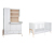Schardt Kinderzimmer-Set »Holly Nature«, 2-teilig, mit Schrank-Wickelkommode