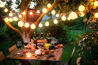 Eine Grillparty.