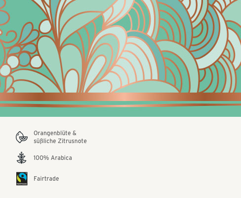 Qbo Premium Coffee Beans Kooperative Homa mit Anklängen von Orangenblüte