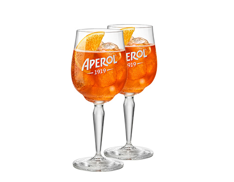 2er Set Aperol-Gläser „Aperol 1919 - Il Calice di Aperol Spritz“