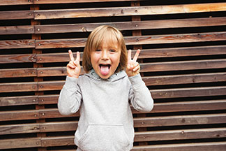 Pullis mit Streifen kommen bei Kindern immer gut an.