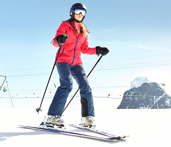 Farbenfrohe Skimode