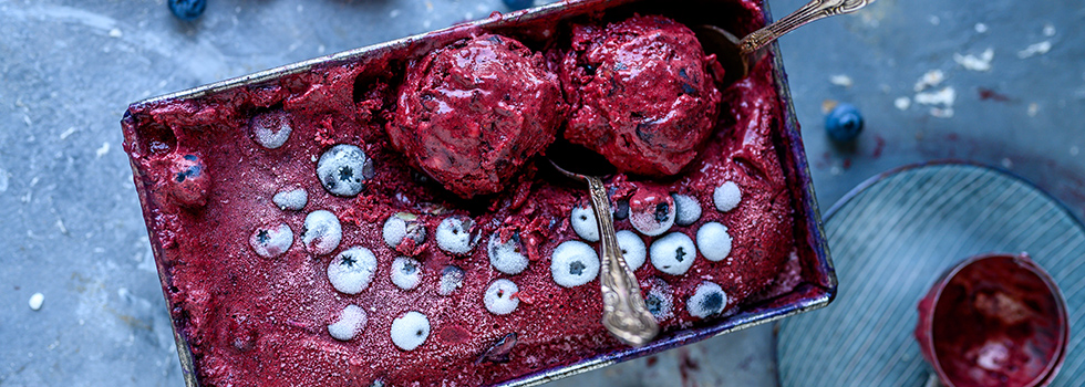 Blaubeer-Zitronen-Eis