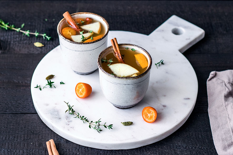 Rezept für Apfel-Zimt-Glühwein