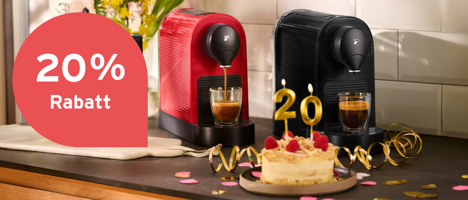 Cafissimo Kaffeekapseln auf einem Küchentresen