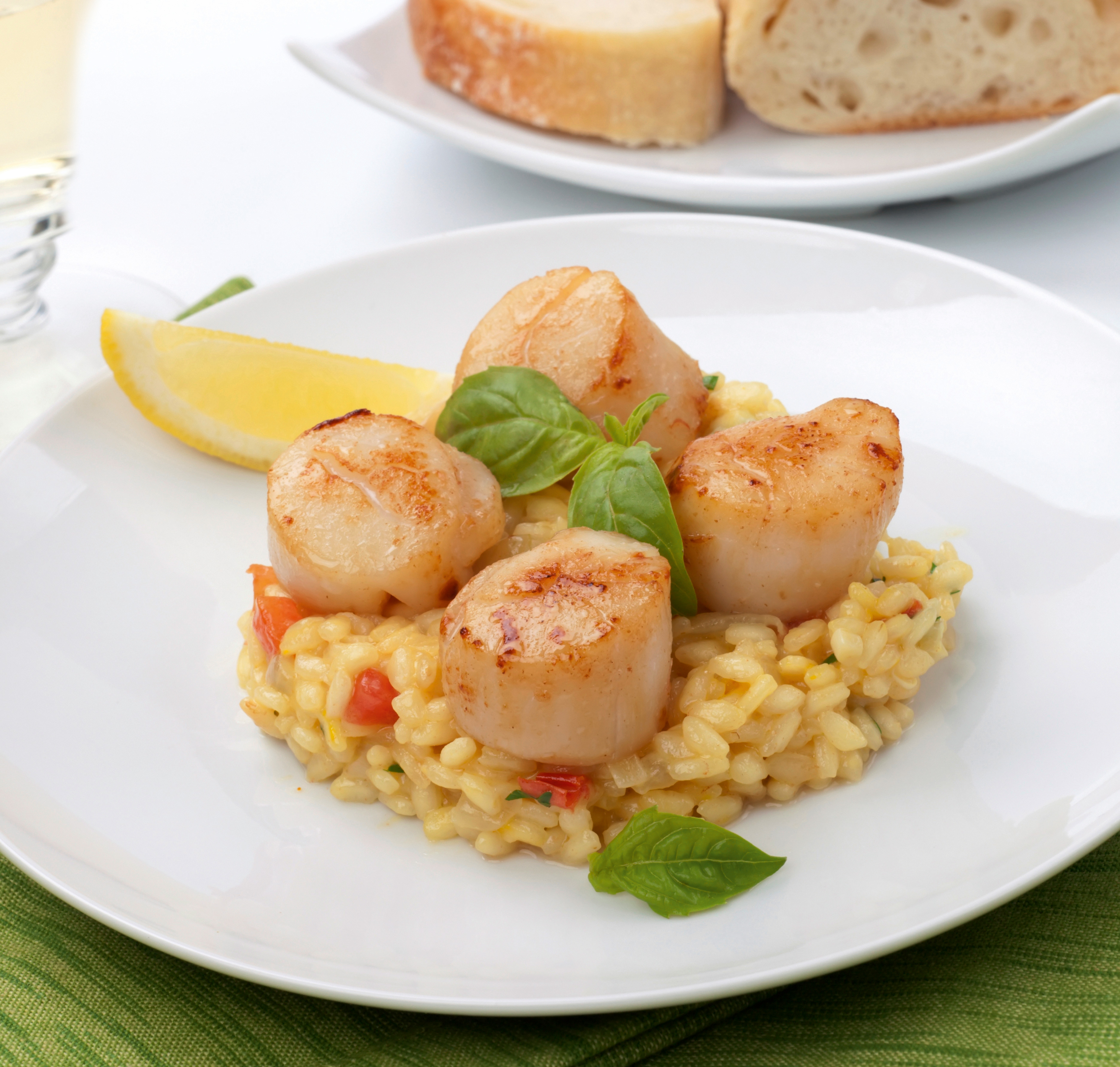 Przystawka: risotto z kawowymi przegrzebkami