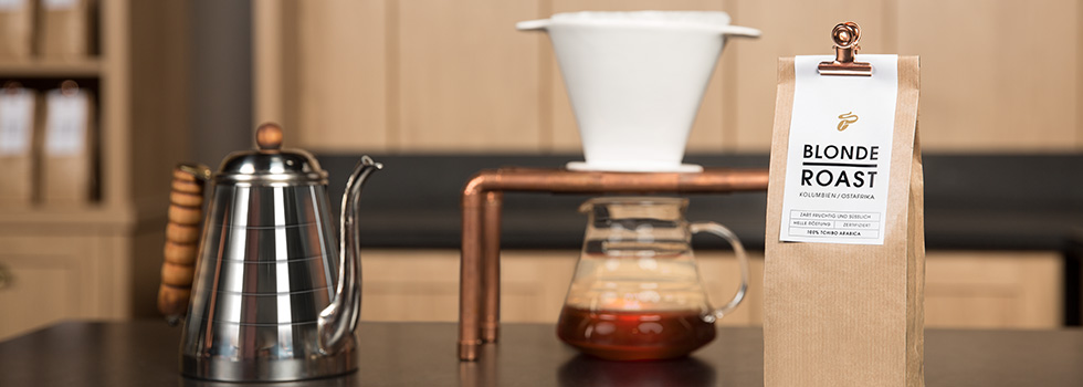Tilberedning af lysristet kaffe