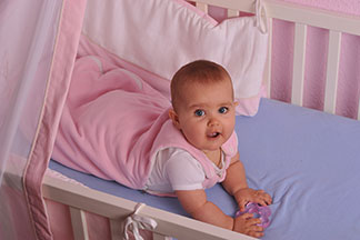 Rosa ist die typische Farbe für Mädchen-Babymode.