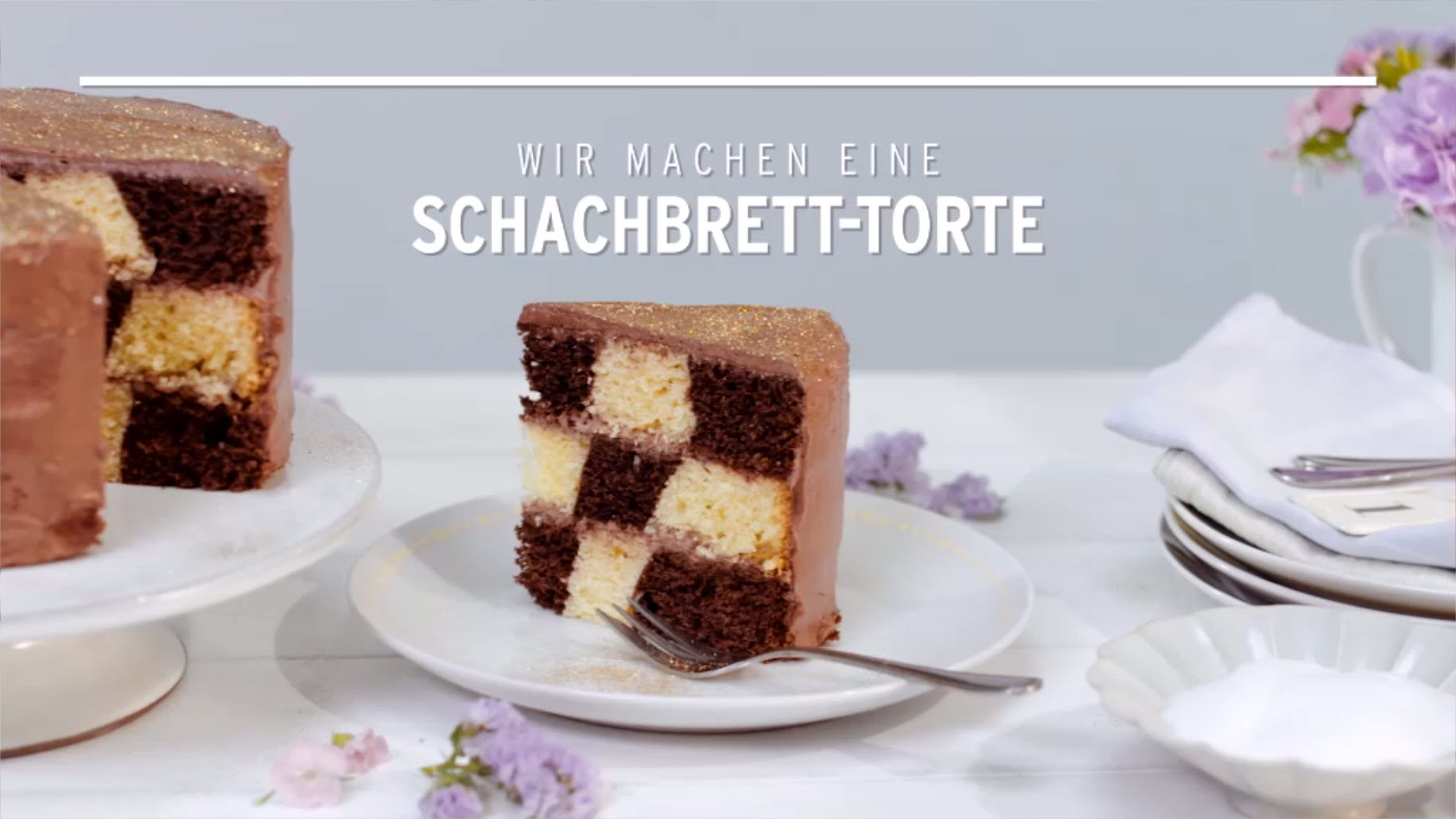 Schachbrett Kuchen