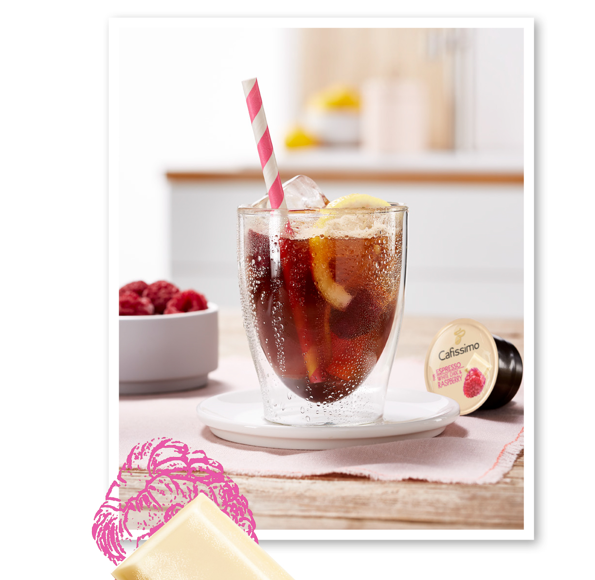 Iced Gin & RASPBERRY COFFEE (med alkohol)