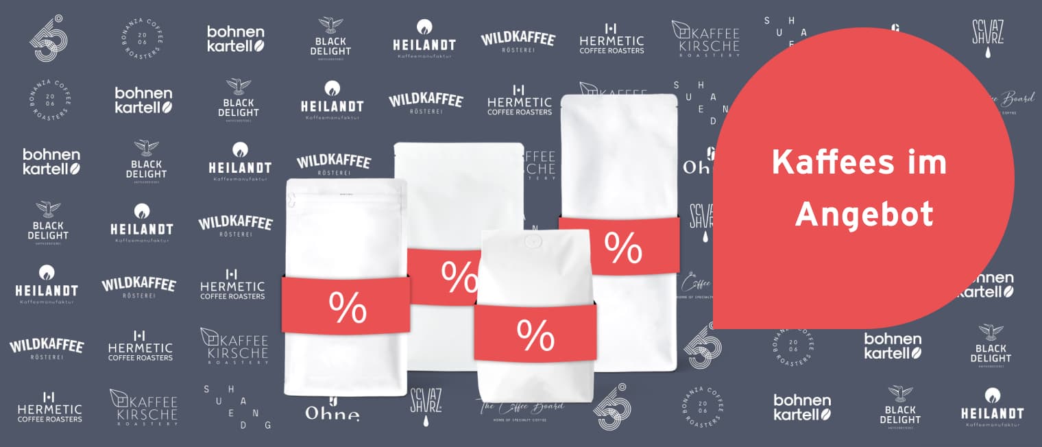 Eine Collage mit verschiedenen Logos von Kaffeeröstereien