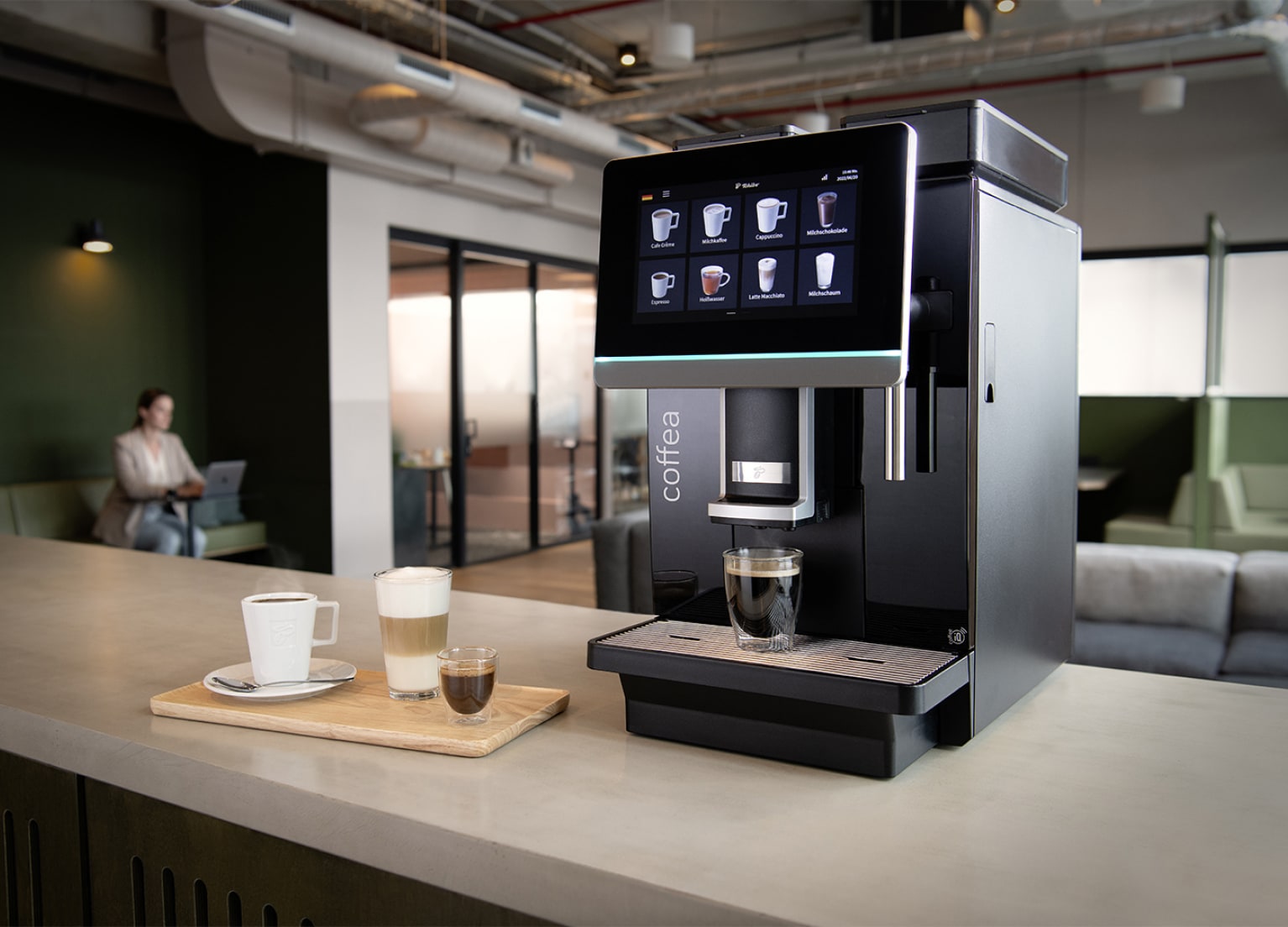 Kaffeevollautomat Coffea Enjoy auf einem Tresen