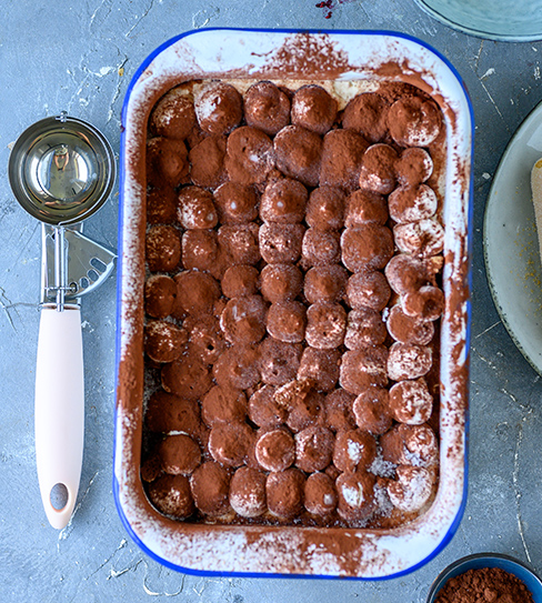 Zubereitung des Tiramisu-Eis