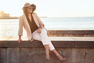 Zu Treggings passen nahezu alle Arten von Schuhen: Von Sneaker bis hin zu Pumps!