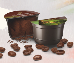 Das Innere einer Cafissimo Espresso-Kapsel