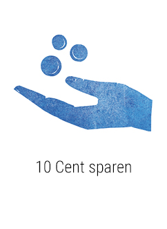 10 Cent sparen
