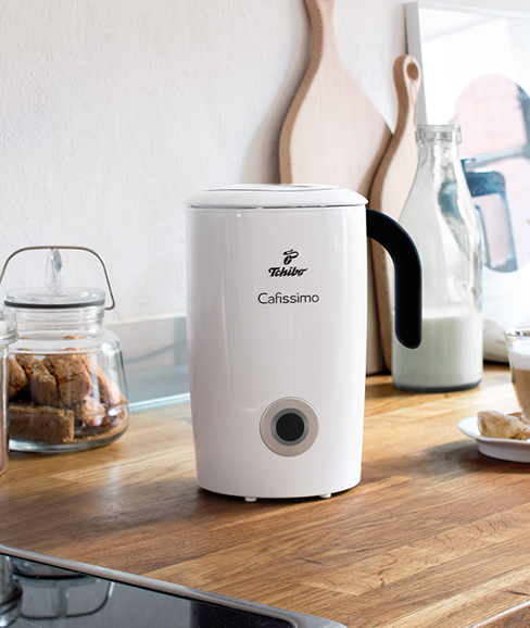 Cafissimo Induktions Milchaufschäumer auf Küchentresen