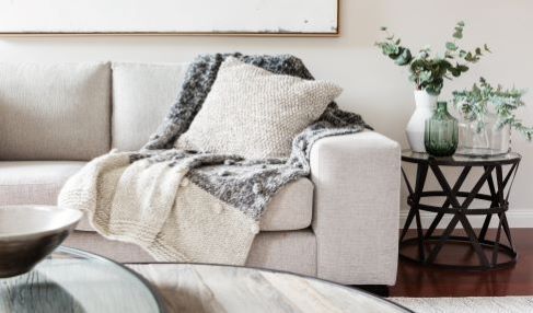 Ein schickes Schlafsofa.