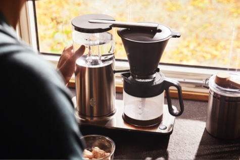 Die Wilfa Kaffeemaschine ist präsentiert.
