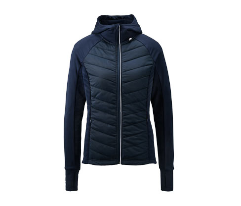 Thermo-Laufjacke mit Kapuze