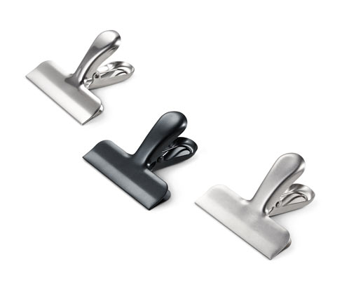 3 pinces fraîcheur en inox