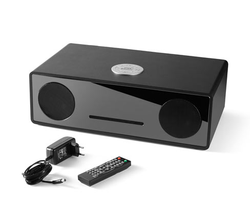 Designové rádio s CD přehrávačem