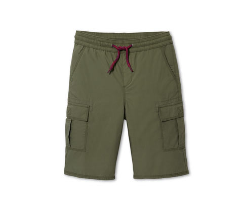 Fiú oldalzsebes rövidnadrág, khaki