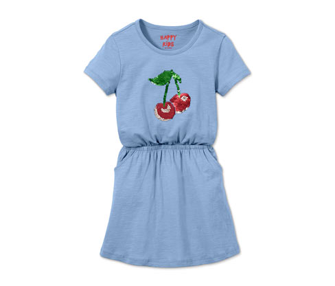 Jerseykleid mit Wendepailletten