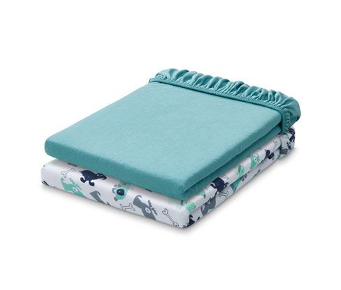 2 draps-housses pour jeunes enfants