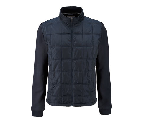 Steppjacke mit Sweat-Ärmeln
