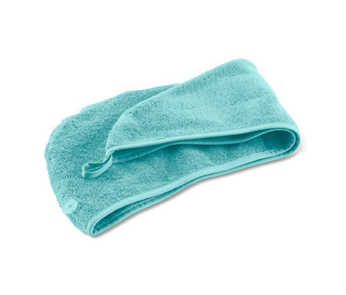 Ręcznik-turban z guzikiem do zapięcia