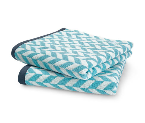 2 Jacquard-Handtücher