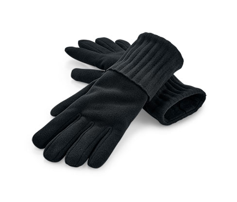 Microfleece-Handschuhe, schwarz