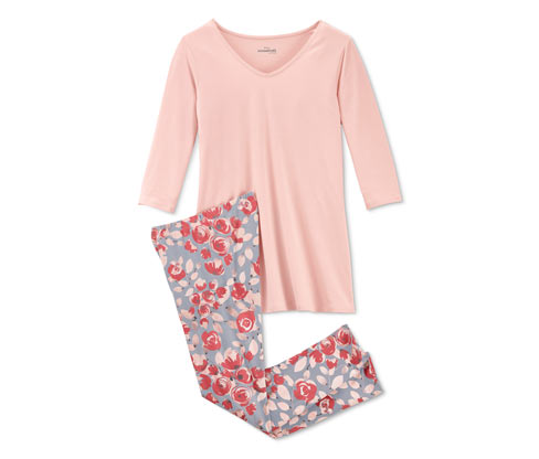 Puantiyeli Organik Pamuklu Pijama Takımı