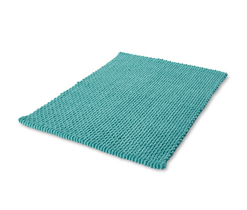 Badematte, aquablau