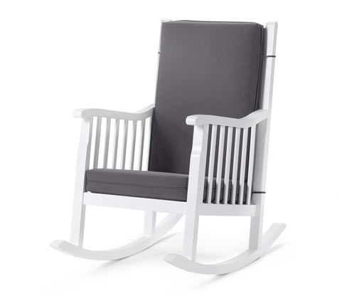 Chaise à bascule rembourrée
