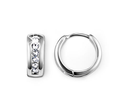 Creole verziert mit Swarovski® Kristallen