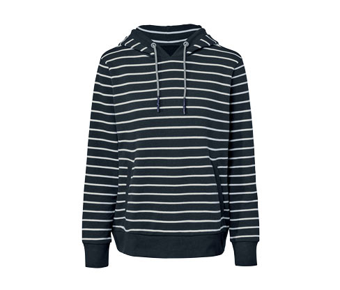 Gestreiftes Kapuzensweatshirt