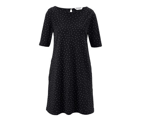 Jerseykleid im Punkte-Dessin