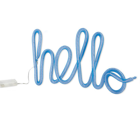 Ozdobný nápis s LED »Hello«