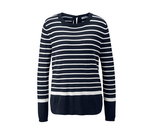 Feinstrickpullover mit Schleife