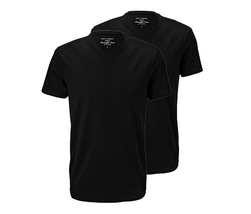2 t-shirts med V-udskæring