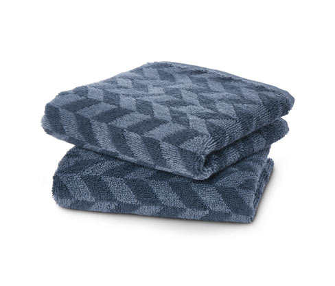 2 Jacquard-Gästehandtücher