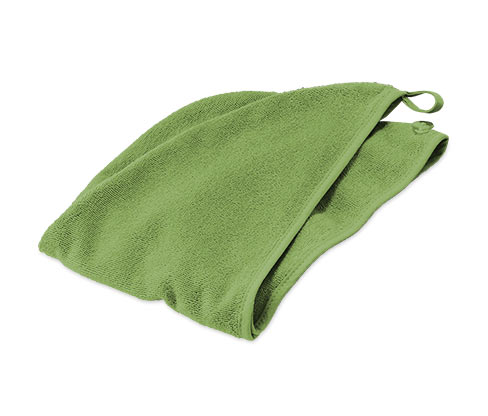 Ručníkový turban, zelený