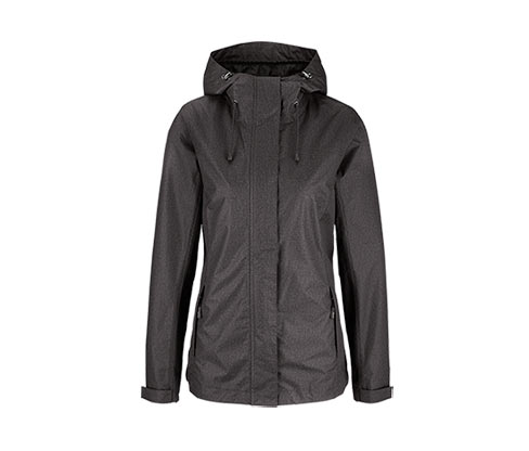 Funktions-Outdoorjacke, grau meliert