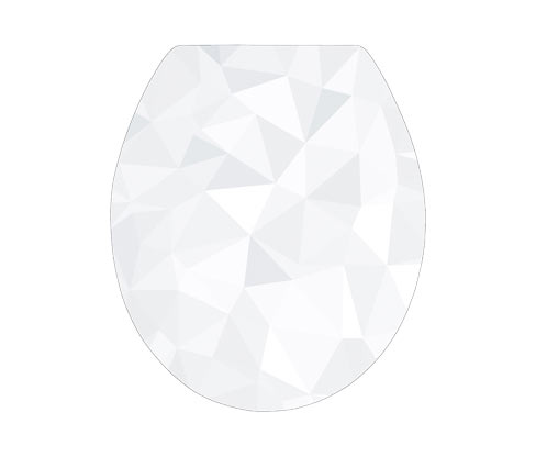 SCHÜTTE MDF-WC-Sitz High-Gloss »Geo«