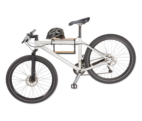 Wandregal und Fahrradhalter