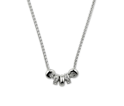 Női ezüst színű nyaklánc, Swarovski
